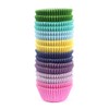 Xlloest Mini Cupcake Liners Muffin Wrappers Rainbow Bright Baking Cups