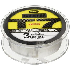 Duel Hardcore T7 Line (Fluorocarbon): 26.4 ft (80 m), 6Lbs. Super Clear