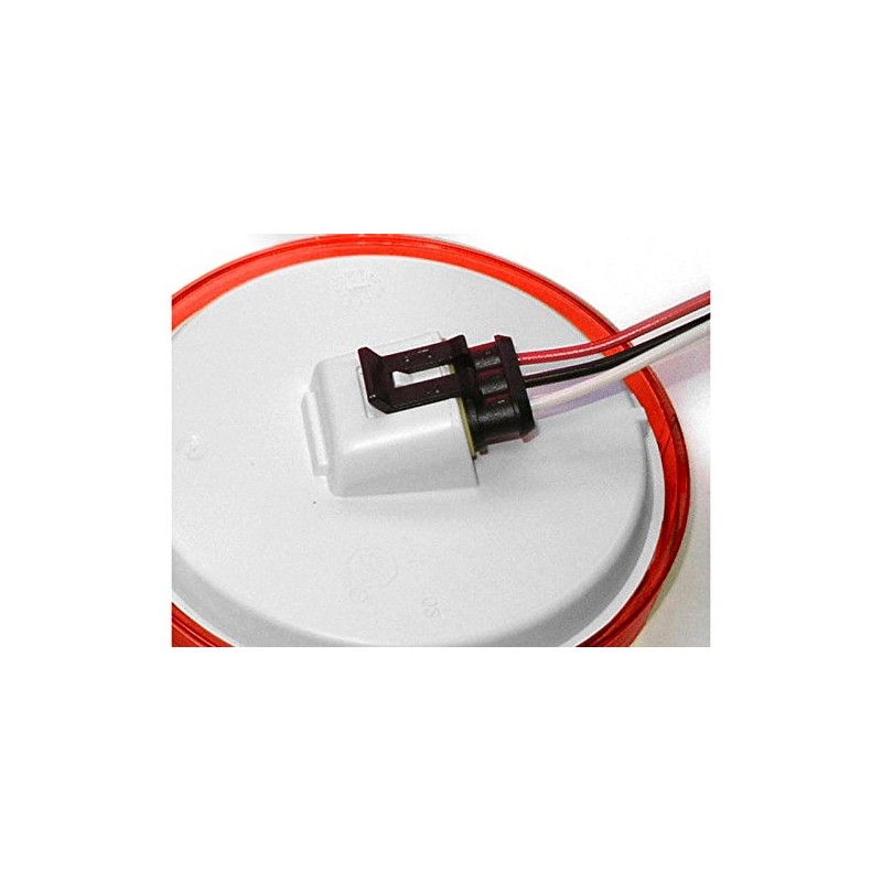 Peterson 4" Round L.E.D. Red Tail Light Kit - LumenX