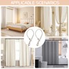 Homirty Pack of 2 Curtain Holders, Adjustable Tiebacks for Curtains,