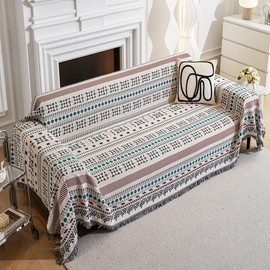 AIVIA Couch Cover Sheet Blanket, Oversized Covers for 3-4 Cushion Sofa, Extra Large RV Furniture Decoration Throws Recliner Slipcovers, L-Shape U-Shaped Sectional Protector for Cats Dogs Washable