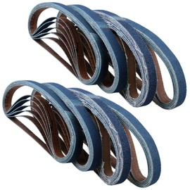 10mm Air Finger Zirconium Sander Sanding Belts 330mm x 10mm Mixed Grit 50pk