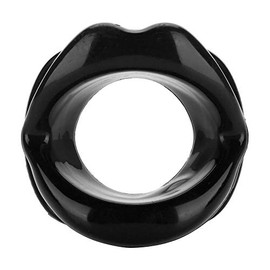 Dispositivo de Mejora de Labios y Ejercitador Facial en Silicona, Antiarrugas y Tensor Muscular (Negro)