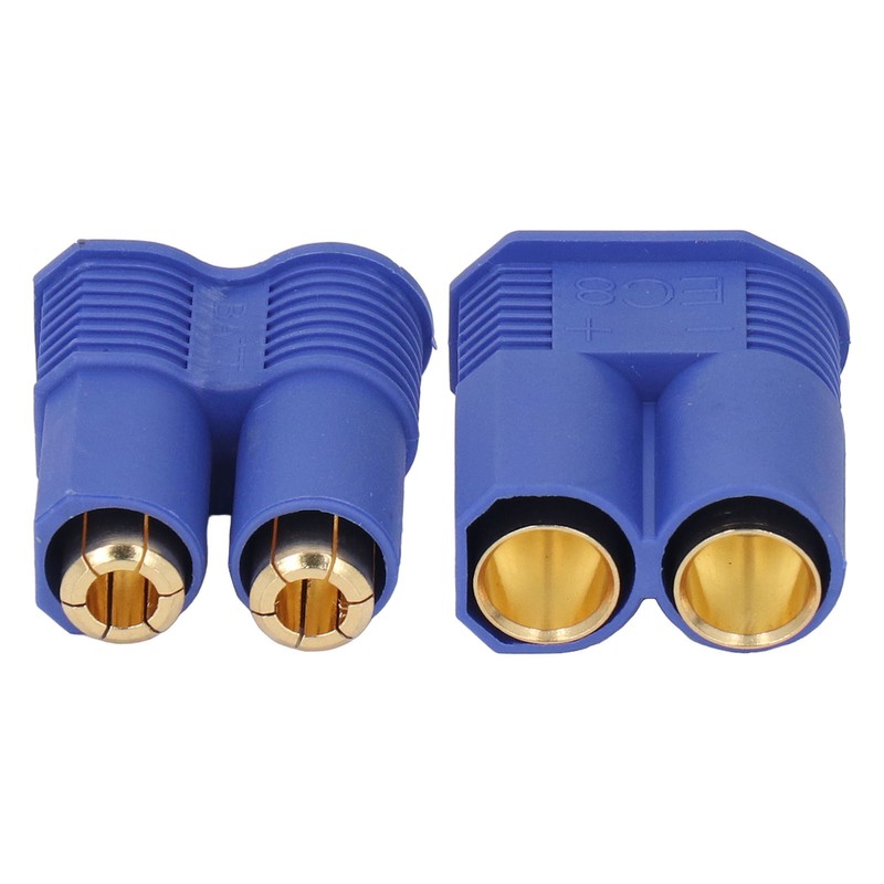 10 Set EC8 Plug 8mm Brass Gold Plated Male Female