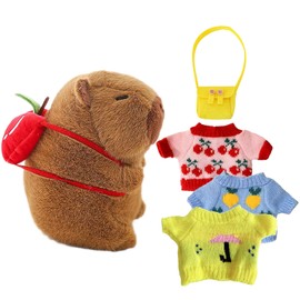 Capybara Plush, Capybara Backpack, Capybara Squishy Clothes Hat Bags Accessories Decorating a Plush Toy Gift for Water Dolphins for Both Boys and Girls