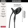 Delta 4-Setting In2ition 2-in-1 Dual Shower Head with HandHeld Spray,
