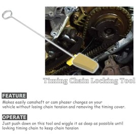 Qiilu Kit de Reparación de Sincronización del Motor, Cam Phaser LockOut Kit de Reparación de Ruido Cadena de Distribución Cuñas Herramienta Pernos Aptos para 5.4 3V