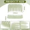 Geiserailie 2 Pieces Jade Combs Massage Stone Hair Comb Guasha