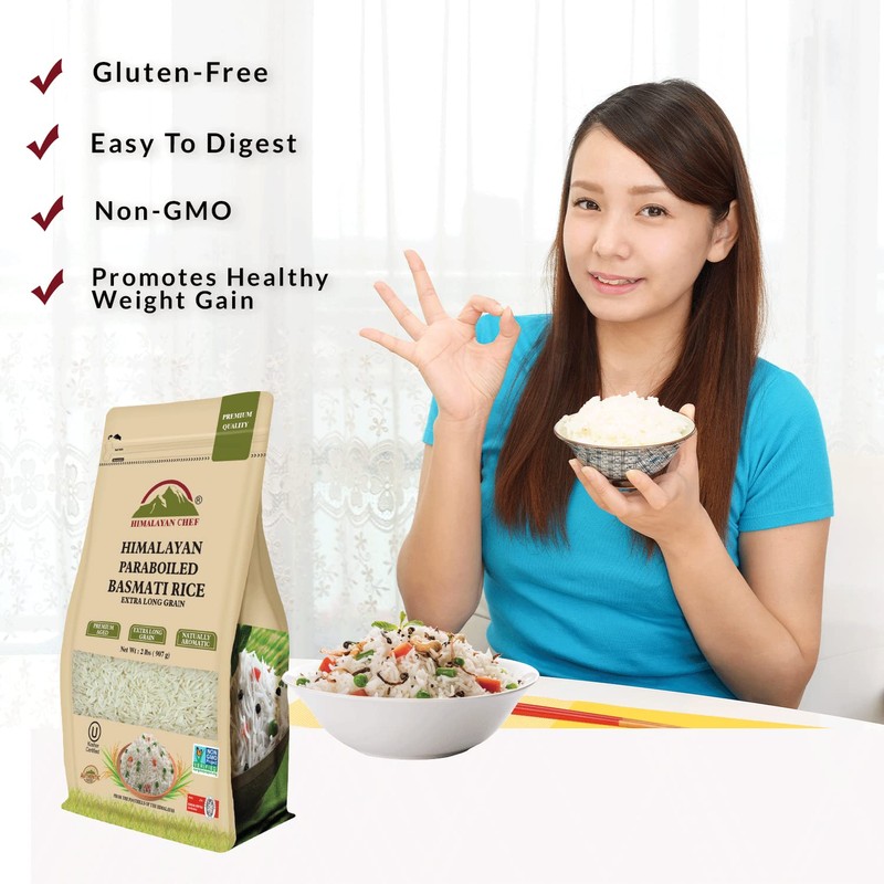 Himalayan Chef - Himalayan Parboiled Basmati Rice, Healthy & Extra