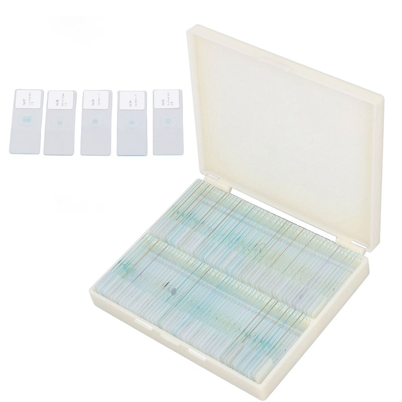 100pcs Microscope Slides Rounded Edge Plants Blank Microscope Slides for