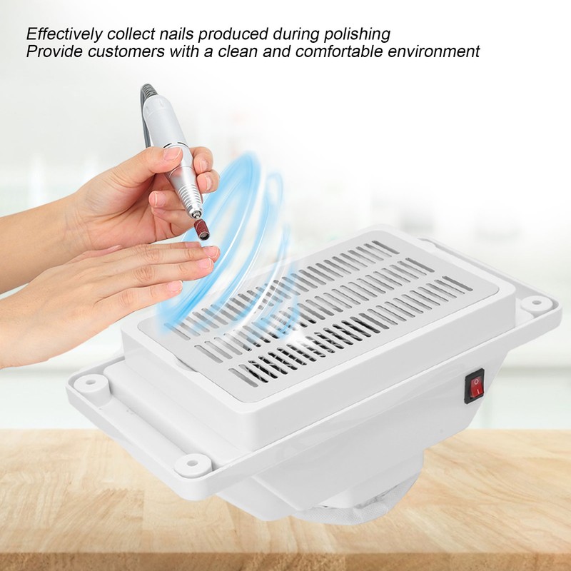 6W Nail Dust Collector Quiet Desk Vacuum Cleaner Powerful Manicure
