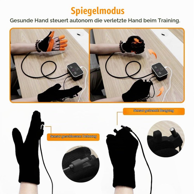 Rehabilitation Robot Gloves for Stroke Finger Recovery Left