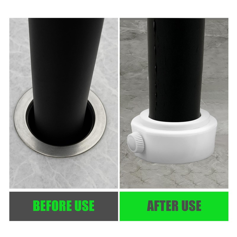 BOXOB Umbrella Pole Stabilizer Sleeve Adapter, Plastic Baja Deck Pool