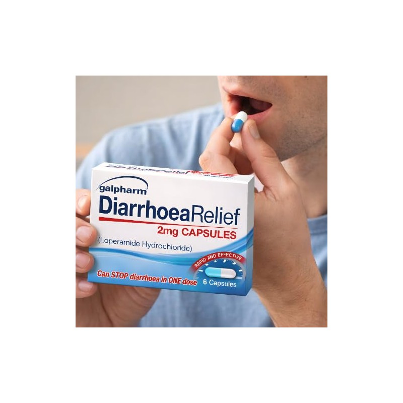 Diarrhoea Relief (12 Pack) 72 Loperamide Hydrochloride GSL, TDY Bundle