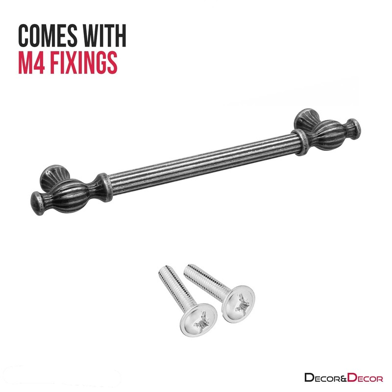 Decoranddecor Verna Traditional T-bar Antique Style Cabinet Pulls Drawer Handles