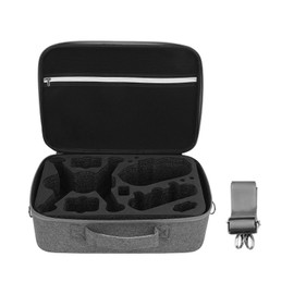 Drone Carrying Case Storage Bag Travel Handbag Gray Shell Cloth for DJI FPV Drone ProtectionBlack Inner