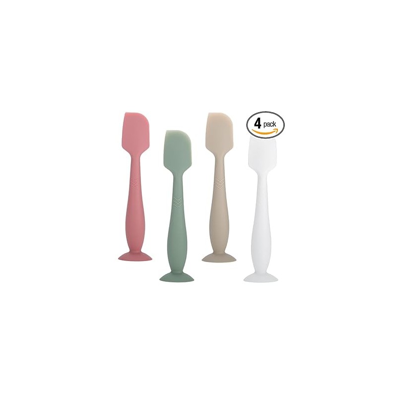 Baby Diaper Cream Spatula, 4Pack Silicone Butt Spatula Baby Paste