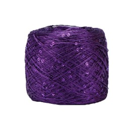 Clisil Purple Sequin Yarn,Sparkle Yarn,Sequin Theread,Accessories,Fantasy Yarn,Payet Yarn,Lace Yarn,Lame Yarn,Art Yarn 100g