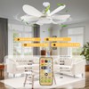 Ceiling Fan Light, E26 Base, Three Color Temperatures, Stepless Dimming,