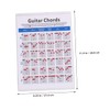Kisangel 1PC Electric Guitar Chord Practice Chart Lightweight Copper Plate