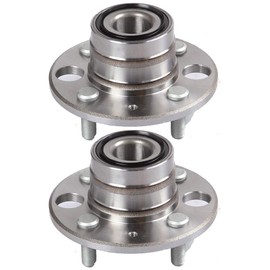 SCITOO Wheel Bearing and Hub Assembly Replaces 512034 Rear fit for Acura Integra 1994-1997, for Honda Civic 1992-1995, for Honda Civic Del Sol 1993-1997 Hub Bearing Assembly 4 Lugs Non-ABS [2pc]
