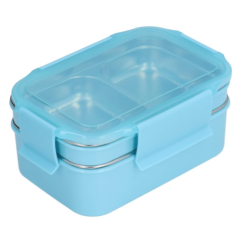304 Stainless Steel Double Layer Insulated Lunch Box with Compartment