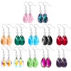 12 Pairs Crystal Earrings Set Women's Crystal Earrings Rainbow Konplott