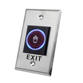 No-Touch Infrared Door Exit Button Switch- Hygienic, Hands-Free Access Control with Elegant Metal Design