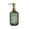 Hzxcuim 18oz Green Glass Soap Dispenser, Refillable Kitchen, Bathroom Thick