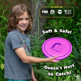 Soft Flying Disc for Kids - Best Girl Toys Age 4 & Up - Engaging Toy for 7 Year Old Girl Birthday Gifts - Stocking Stuffers for Girls All Ages - Fun Sports Toy & Party Favors & Outdoor Toys Age 6-8