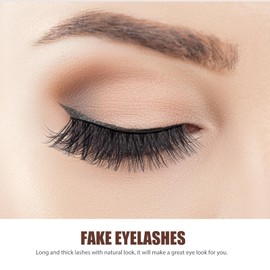 Baluue 5pair False Eyelashes Handmade Cluster Lashes Kit Natural Look Makeup Accessories for Women