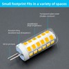 TZHILAN G4 LED Light Bulb 120V Dimmable, Brighter with Glass
