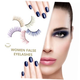 Baluue 5pcs False Eyelashes Magnetic Eyelash Clusters Bushy Lashes Random Color