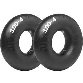 AR-PRO 2-Pack Heavy Duty 3.00-4 Inner Tube with TR87 Bent Valve Stem for ATV Wheelbarrows Tractors Mowers Hand Trucks E300 E325 Razor Scooter and More