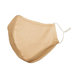 DALIX Skin Tone Cloth Face Mask 3 Layer Filter Pocket Nose Piece Sand - S-M