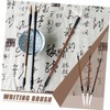 Ciieeo 2sets Chinese Writing Brush Calligraphy Brush Pen Wooden Bar