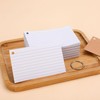 Candcamp Flash Cards,300 PCS Revision Cards White Ruled Index Cards
