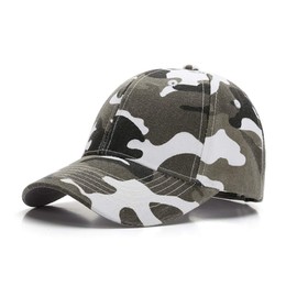 PONCEAU Baseball Cap Boys Baseball Cap Sun Hat Kids Hat Snapback Cap Kids Adjustable Cap Hat Camouflage Cap Army Cap, Black and white camouflage