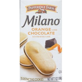 Pepperidge Farm Milano ORANGE CHOCOLATE  Cookies 7 oz Bag - NEW