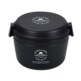 Pearl Metal HB-4739 Thermal Donburi Lunch Jar, 27.3 fl oz (770 ml), Black