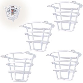 (4 Pack) TunaMax White Fire Sprinkler Head Cover Cage Guard Protector for Both 1/2" & 3/4" Sprinkler Head for Flush Mount & Side Wall & Pendent Fire Heads Fire Sprinkler Covers for Ceiling