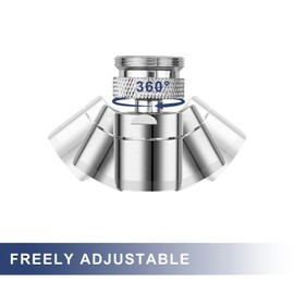 SHENGYIG 22mm Tap Aerator Anti-slip Design Adapter for Kitchen Taps and Bathroom Faucets with M22 Male Thread or M24 Female Thread