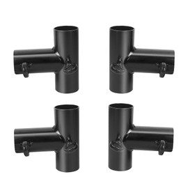Aoneky 2'' Small T Shaped Corner Slider Canopy Fitting Couplers Kit - Side Corner Fitting - Frame Carport Connectors (4 pcs Set)