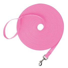 DDSCOLOUR Dog/Puppy Obedience Recall Training Agility Lead-16 ft 23 ft 33 ft 50 ft 66 ft Long Leash -for Training Leash, Play, Safety, Camping,or Backyard,0.8 Inch Wide Pink