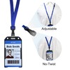 Bestom Bulk Polyester Safe Breakaway Lanyards for ID Badge Name