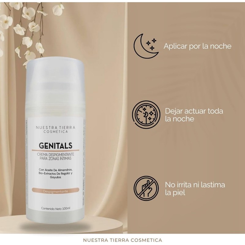Nuestra Tierra Crema Despigmentante para Zonas Intimas con Arbutina 100ml