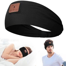 YiYunTE Sleep Headphones Headband, Bluetooth Sleep Eye Mask Headphones, Noise Cancelling Sleep Headband Earphones Band Soft Sleeping Headphones Men Women Gifts For Relaxation Meditation Sports Music