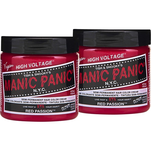 Manic Panic Red Passion Hair Dye Classic 2 Pack
