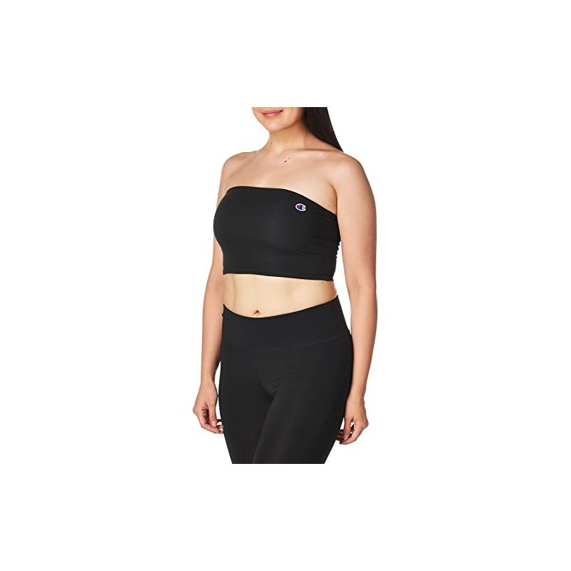 Champion Women's Everyday Tube Top, BLACK, X SMALL
