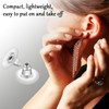 200 Pcs Earring Backs, Soft Transparent Earring Backs Bullet Clutch